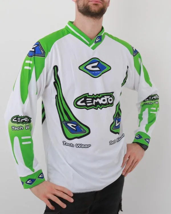Maglia cemoto tech 2 x cross enduro quad taglia XL