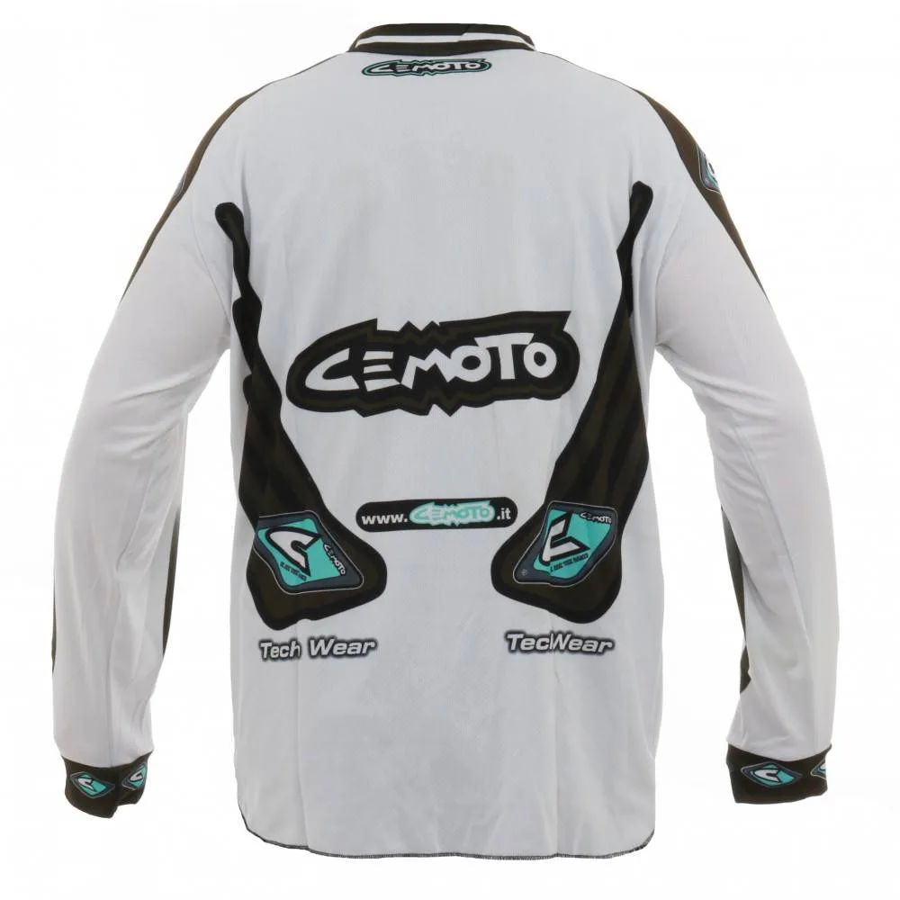 Completo di maglia + pantalone cemoto race 07 x cross enduro quad, foto 6
