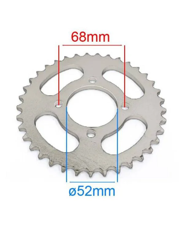 Corona 37 t passo 420 – ø52mm x quad e pit bike