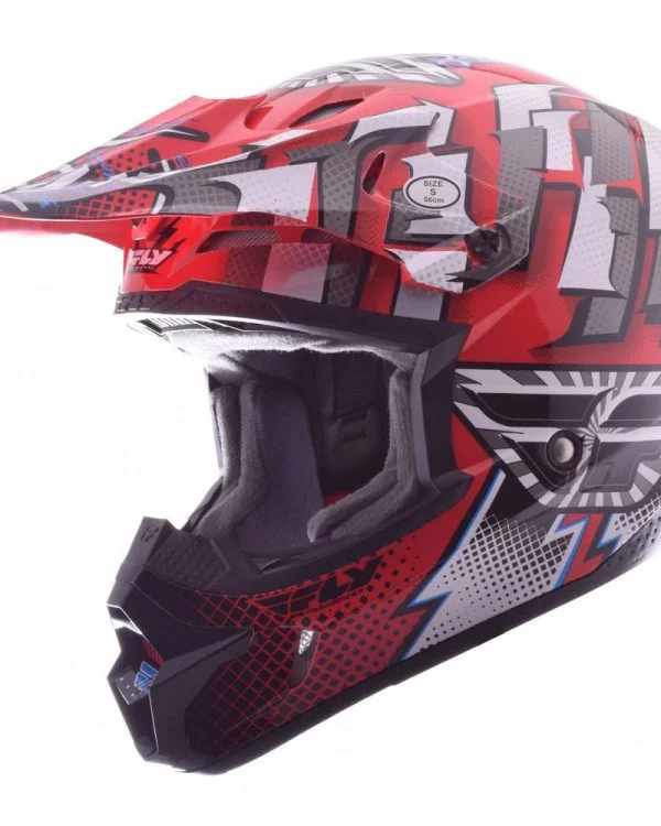 Casco fly Kinetic Dash rosso/bianco/nero