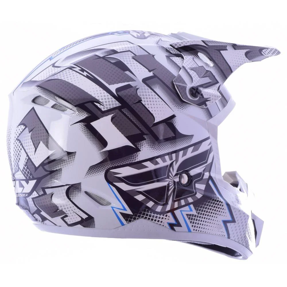 Casco fly Kinetic Dash bianco/grigio/nero, foto 3