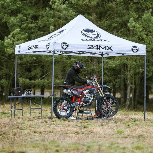 Gazebo gara 3x3m richiudibile Easy up 24mx senza pareti laterali, foto 4