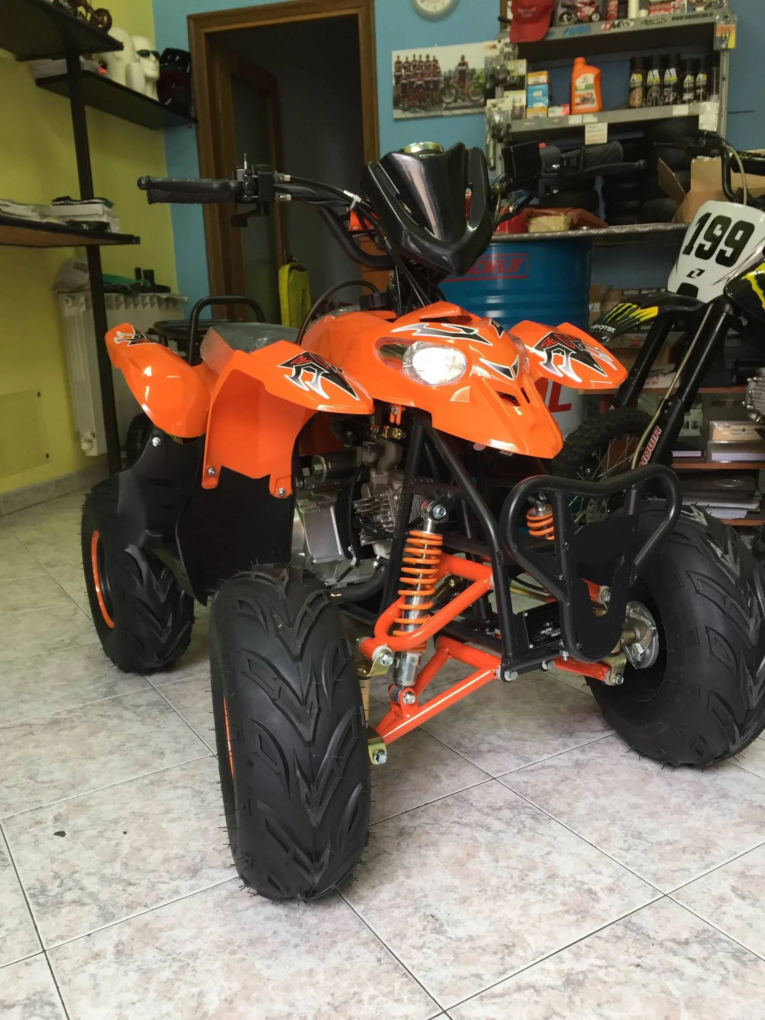 Quad Polar S5 125cc 4T ruota 7″ avviamento elettrico, luci, telecomando, retromarcia, foto 3