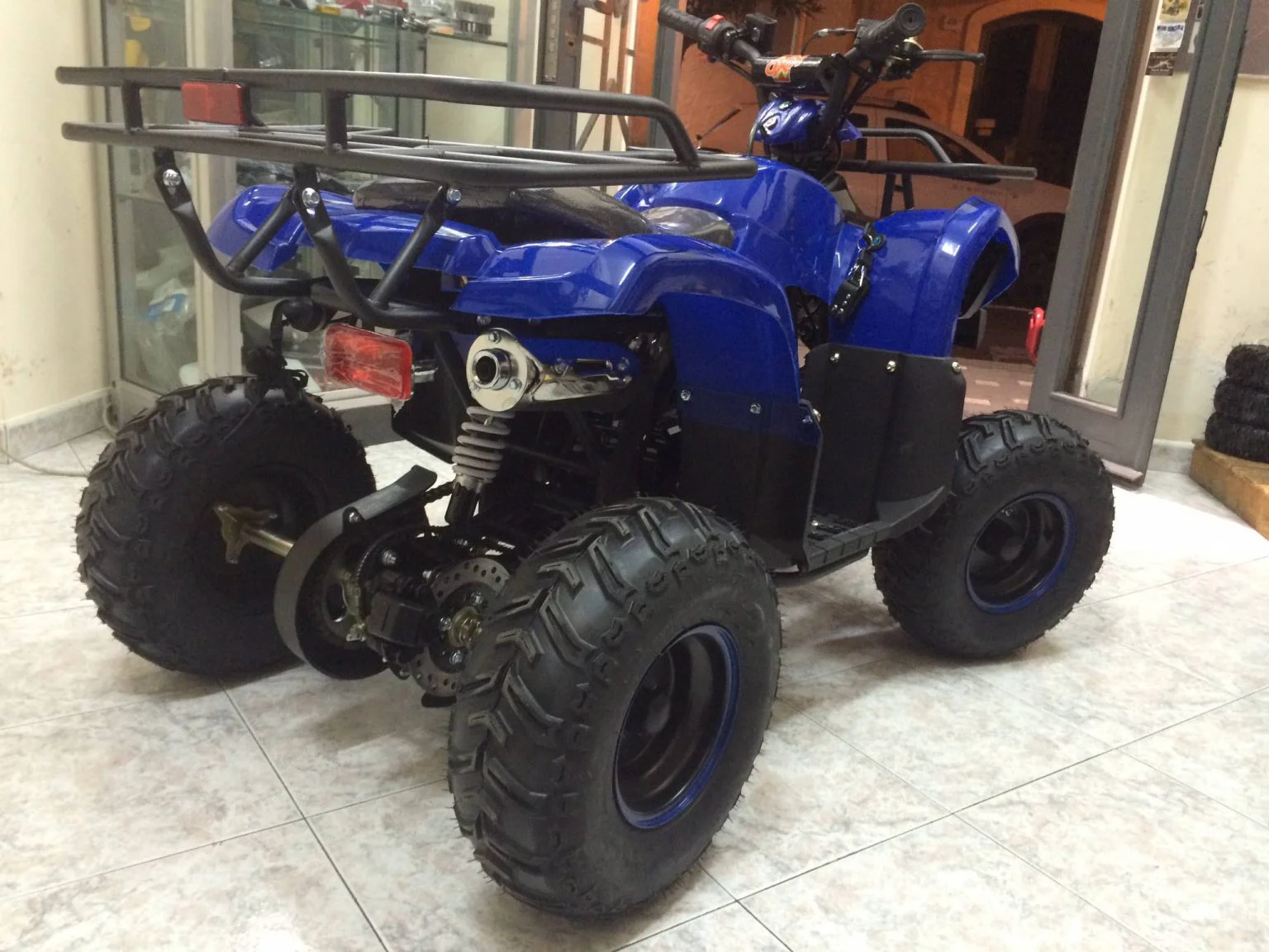 Quad Hummer 125cc 4T ruota 7″ avviamento elettrico, luci, telecomando, retromarcia, foto 5