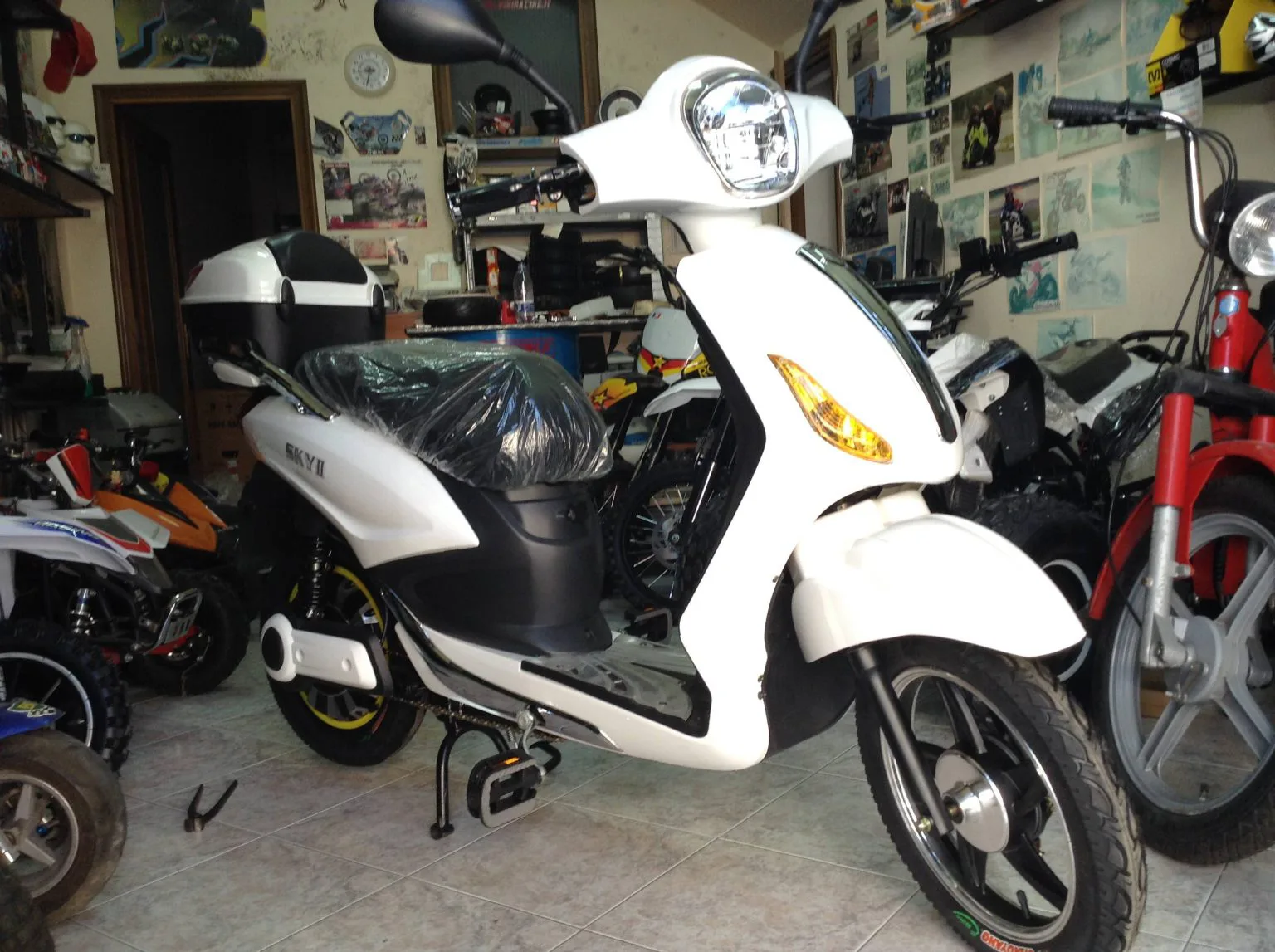 Bici scooter elettrico 250w omologato per la circolazione stradale
