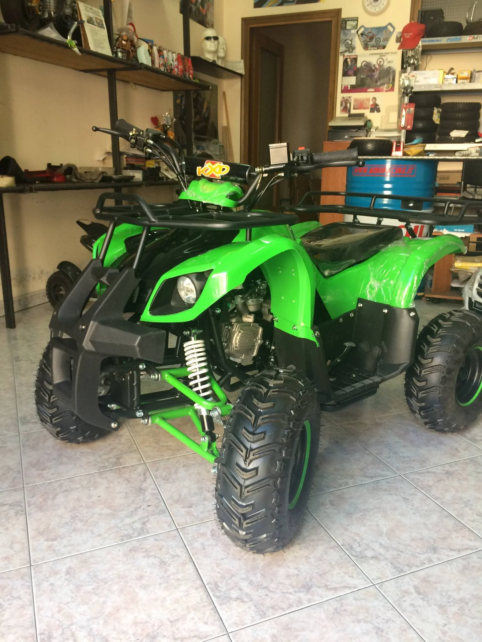 Quad Hummer 125cc 4T ruota 7″ avviamento elettrico, luci, telecomando, retromarcia, foto 6