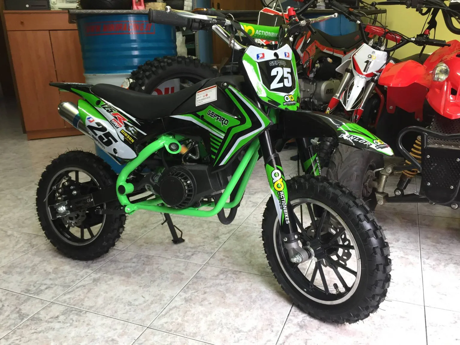 Mini cross Ghepard 50cc 2T ruota 10″ Easy start, riduttore