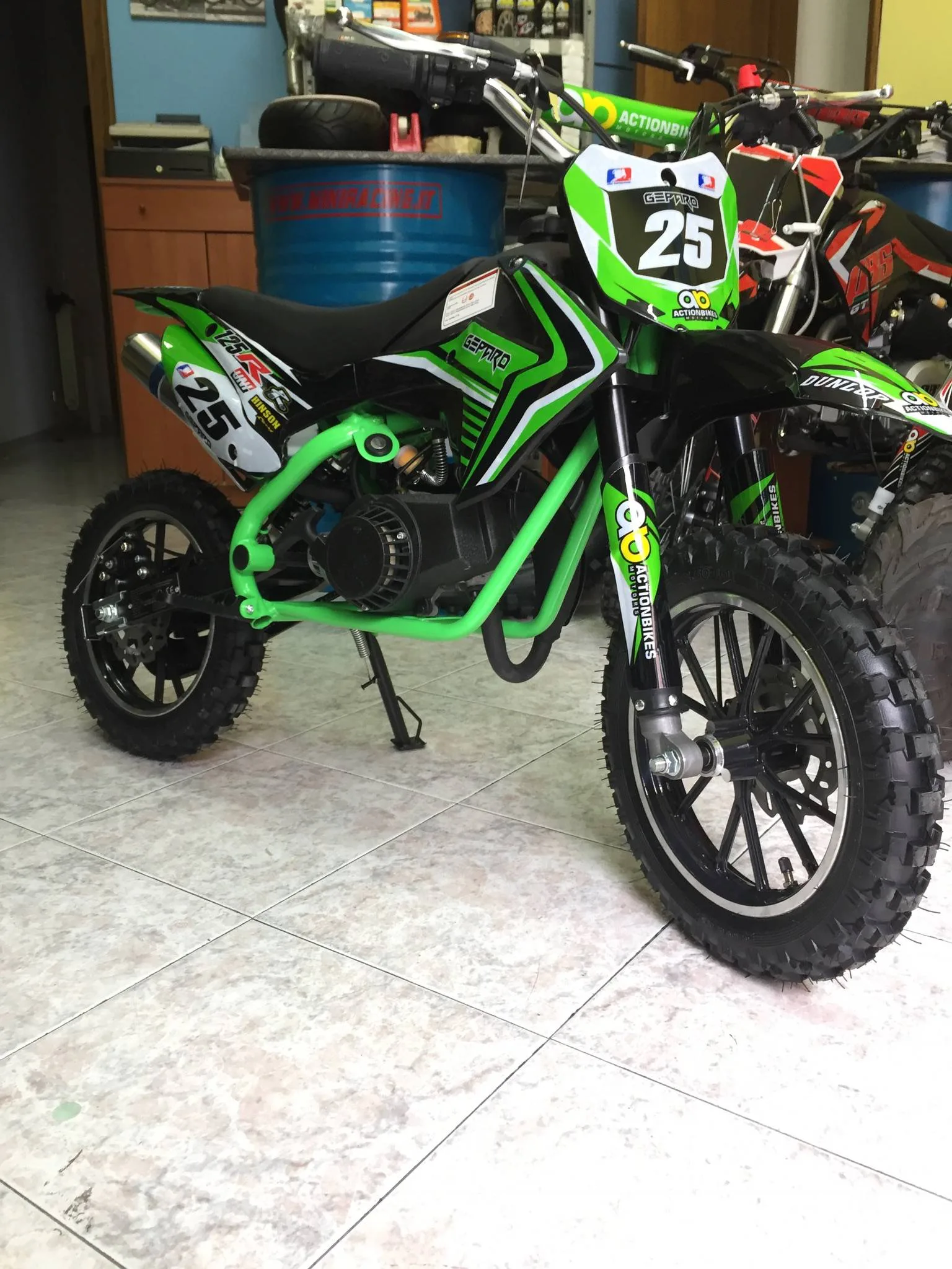Mini cross Ghepard 50cc 2T ruota 10″ Easy start, riduttore, foto 2