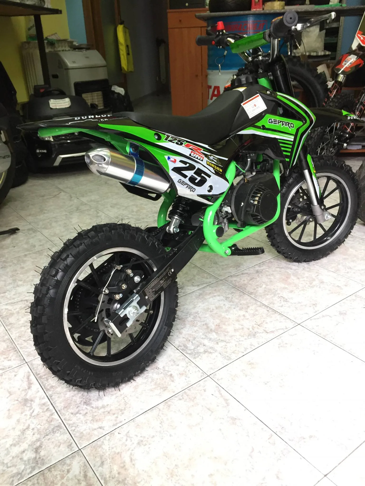 Mini cross Ghepard 50cc 2T ruota 10″ Easy start, riduttore, foto 3