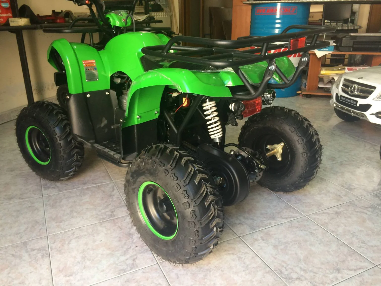 Quad Hummer 125cc 4T ruota 7″ avviamento elettrico, luci, telecomando, retromarcia, foto 7