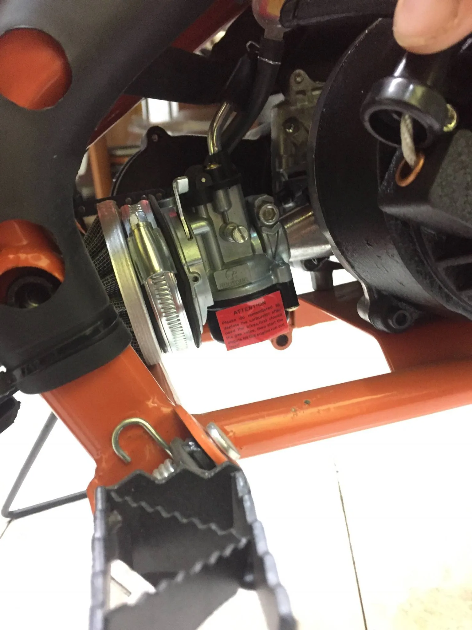 Mini cross Falco 50cc 2T ruota 10″ Easy start, carburatore 15/15, riduttore, foto 8