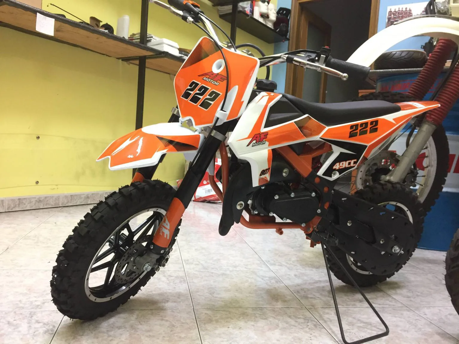 Mini cross Falco 50cc 2T ruota 10″ Easy start, carburatore 15/15, riduttore, foto 2