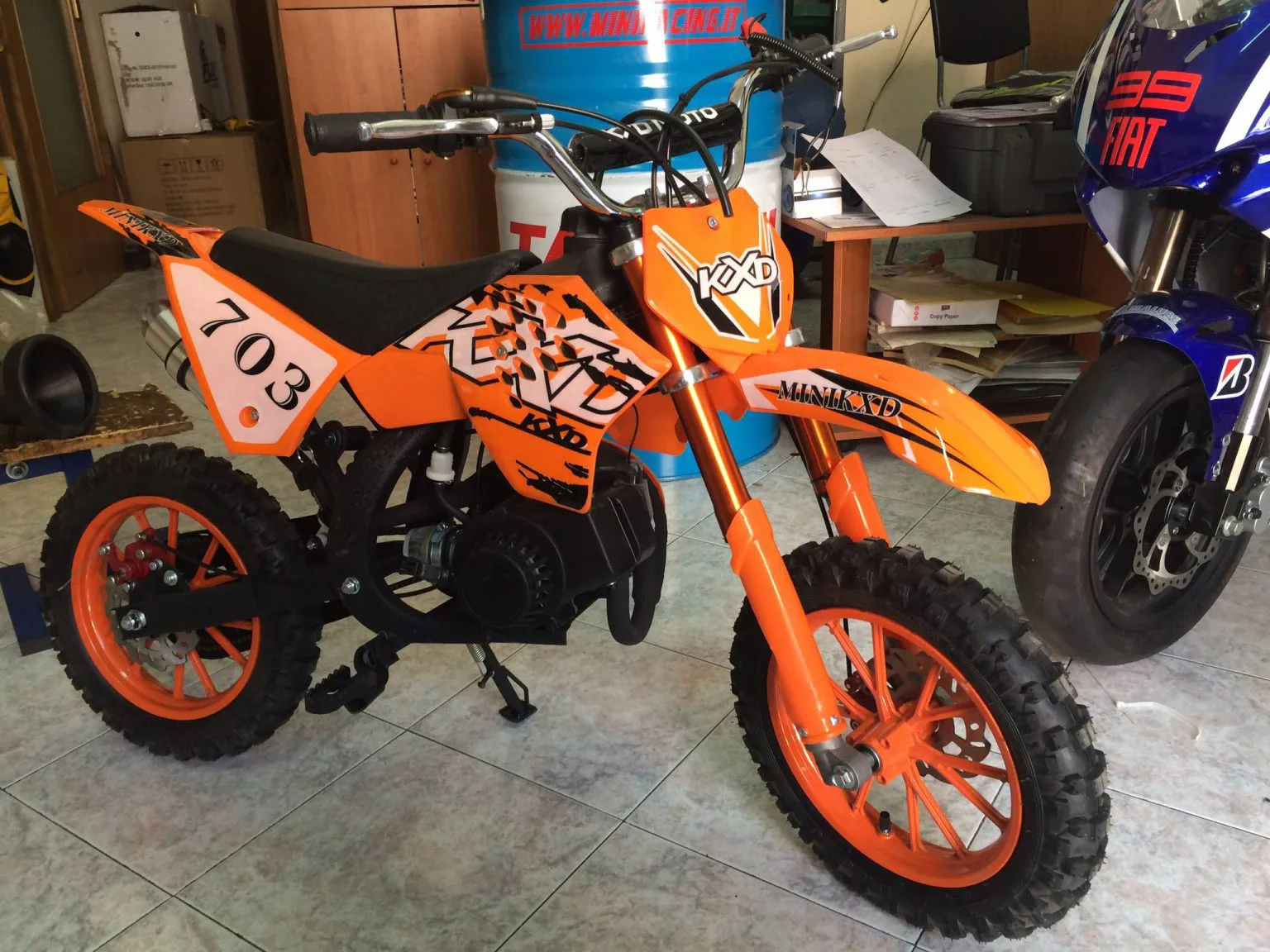 Mini cross KXD 703 50cc 2T ruota 10″ Easy start, riduttore, foto 5
