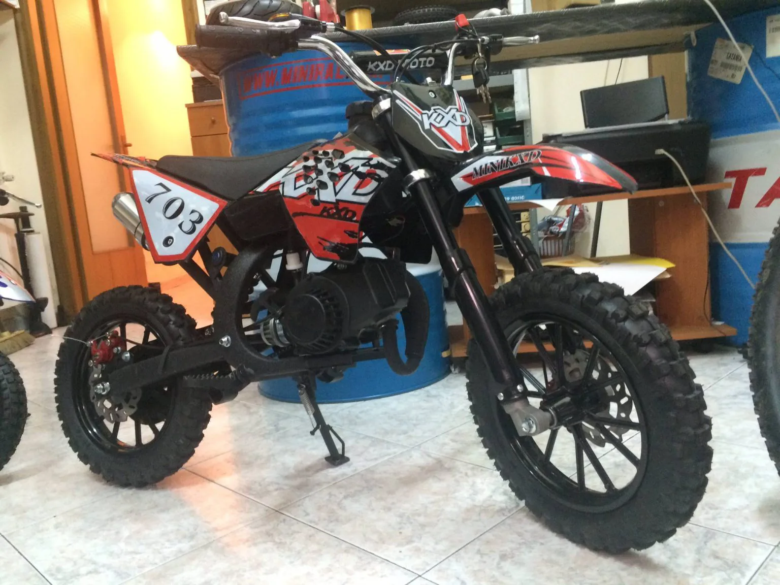Mini cross KXD 703 50cc 2T ruota 10″ Easy start, riduttore