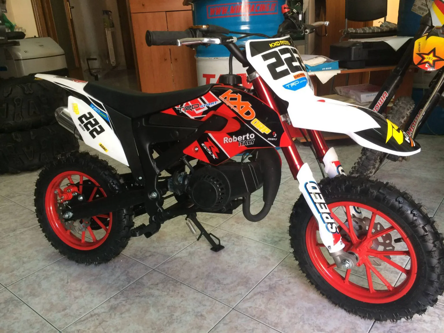 Mini cross Kayo pro 50cc 2T ruota 10″ Easy start, riduttore