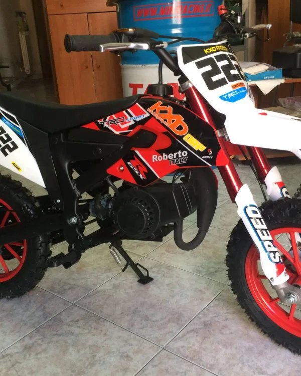 Mini cross Kayo pro 50cc 2T ruota 10″ Easy start, riduttore