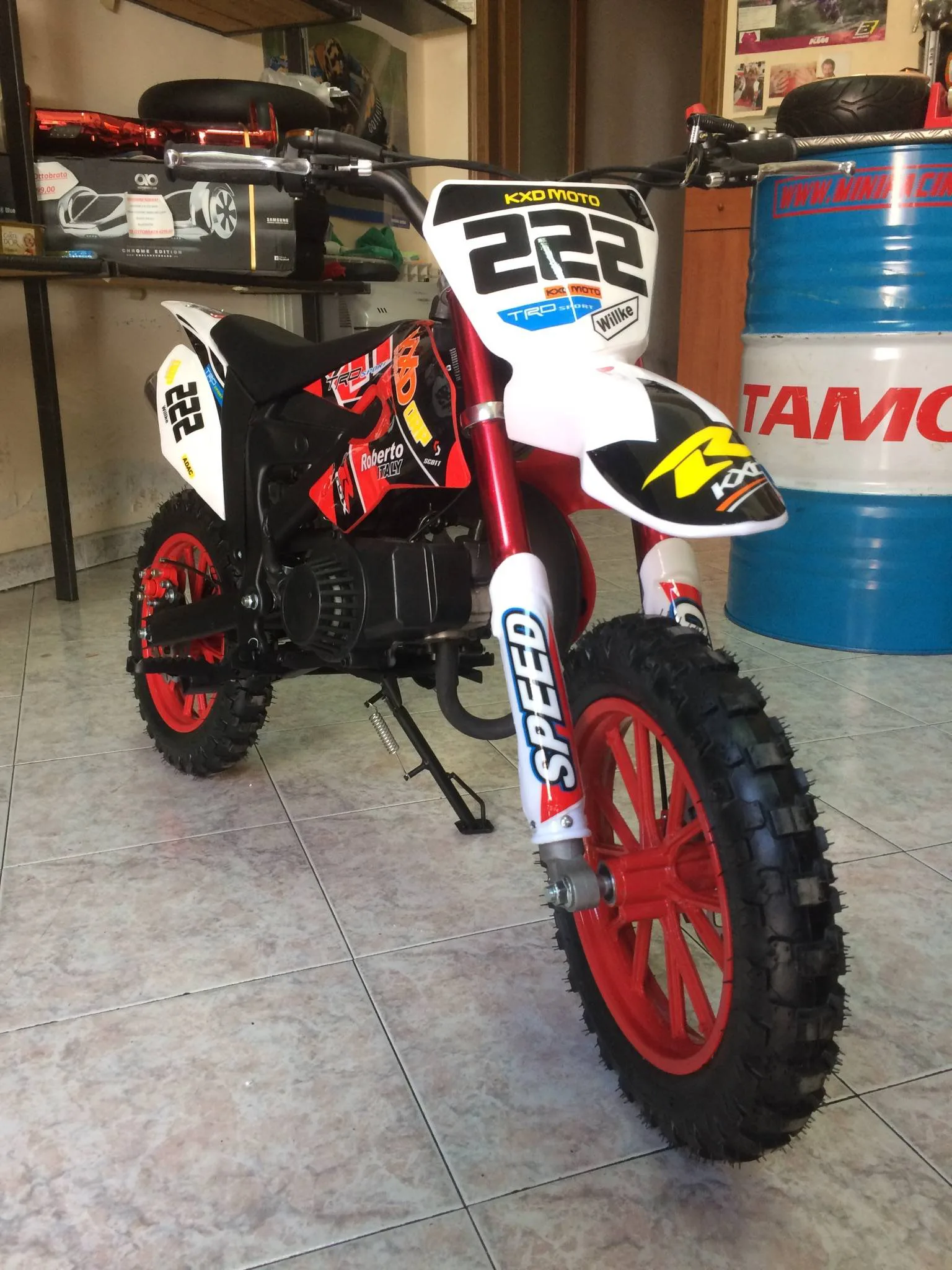 Mini cross Kayo pro 50cc 2T ruota 10″ Easy start, riduttore, foto 3