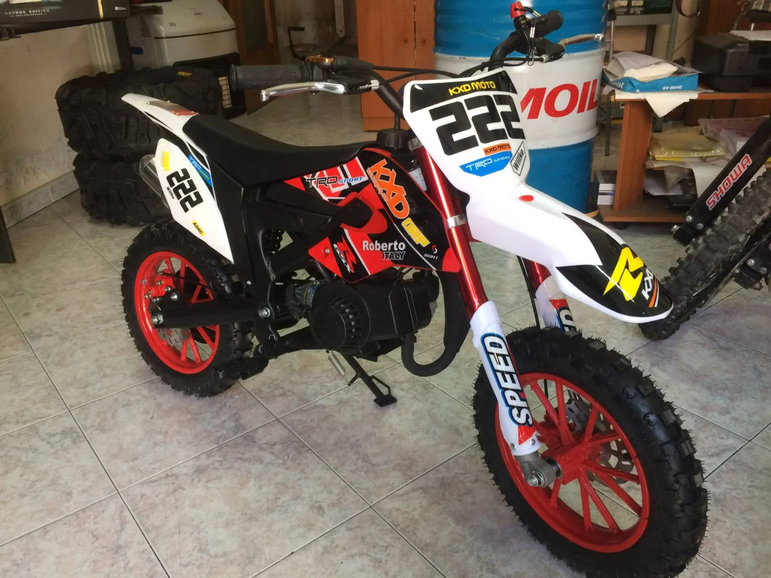 Mini cross Kayo pro 50cc 2T ruota 10″ Easy start, riduttore, foto 2