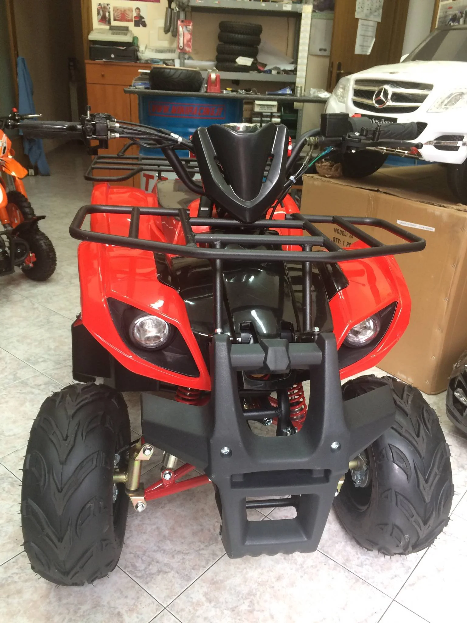 Quad Hummer 125cc 4T ruota 7″ avviamento elettrico, luci, telecomando, retromarcia, foto 9