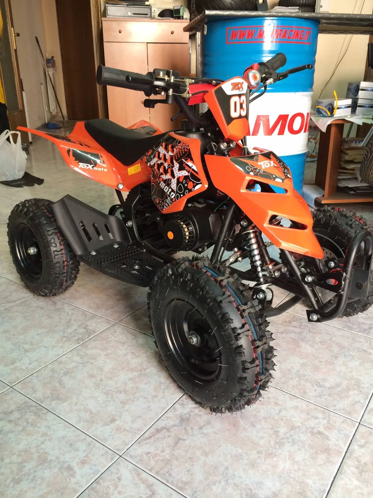 Mini quad Raptor 50cc 2T ruota 6″, foto 5