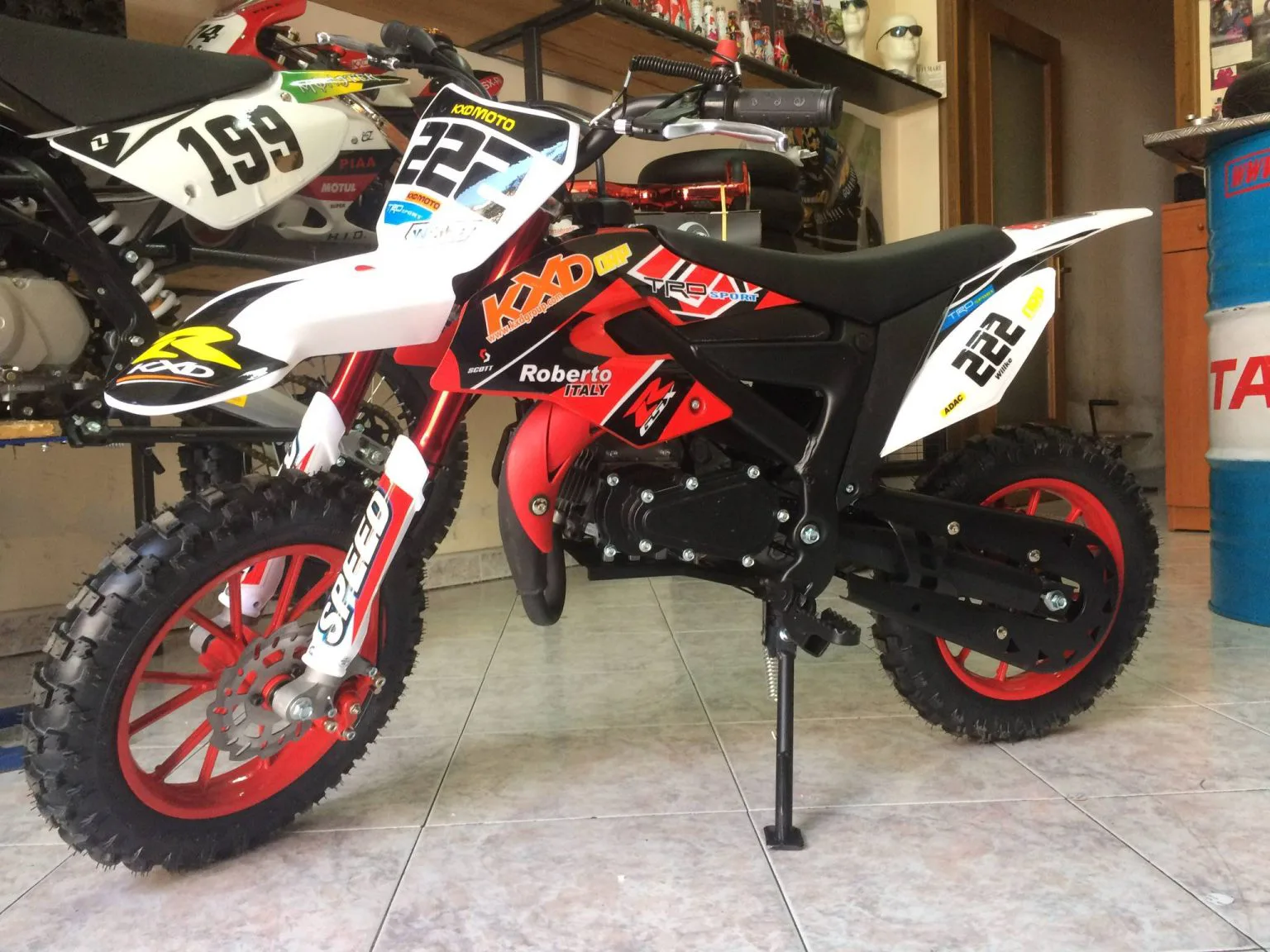 Mini cross Kayo pro 50cc 2T ruota 10″ Easy start, riduttore, foto 5
