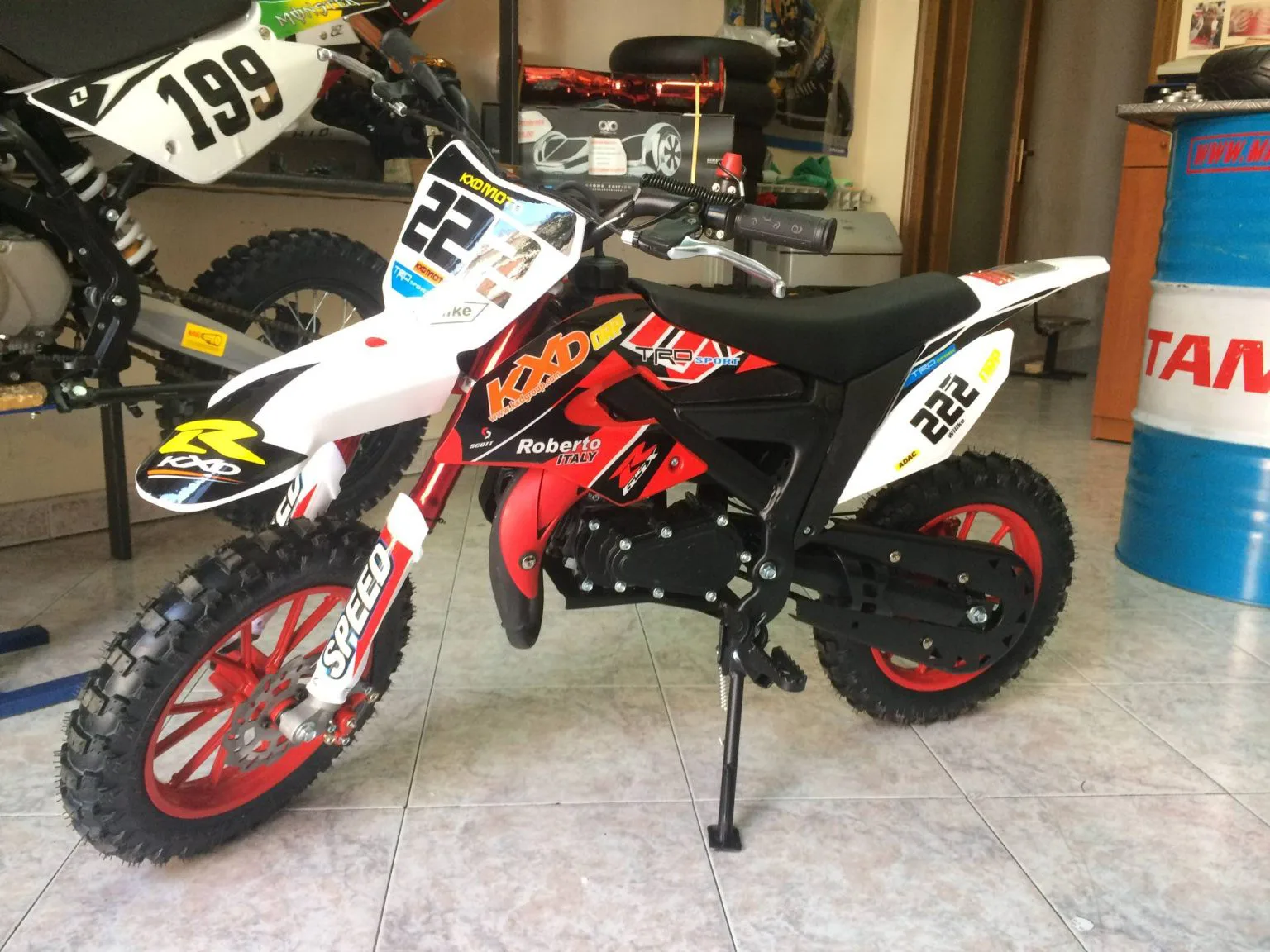 Mini cross Kayo pro 50cc 2T ruota 10″ Easy start, riduttore, foto 4