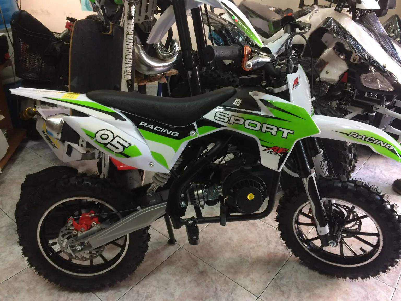 Mini cross Tiger 50cc 2T ruota 10″ Easy start, carburatore 15/15, riduttore, foto 8
