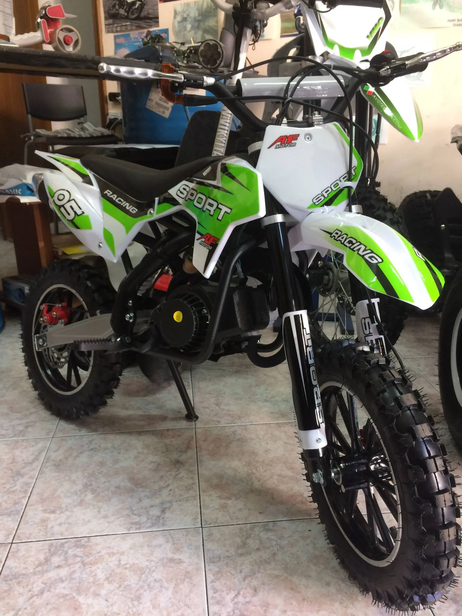 Mini cross Tiger 50cc 2T ruota 10″ Easy start, carburatore 15/15, riduttore, foto 7
