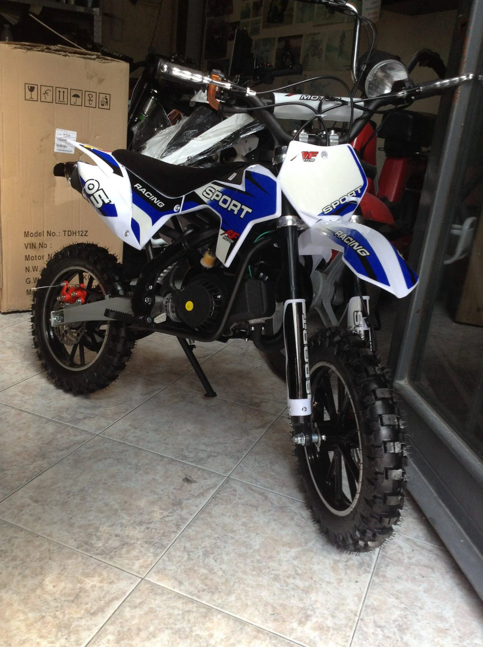 Mini cross Tiger 50cc 2T ruota 10″ Easy start, carburatore 15/15, riduttore, foto 4