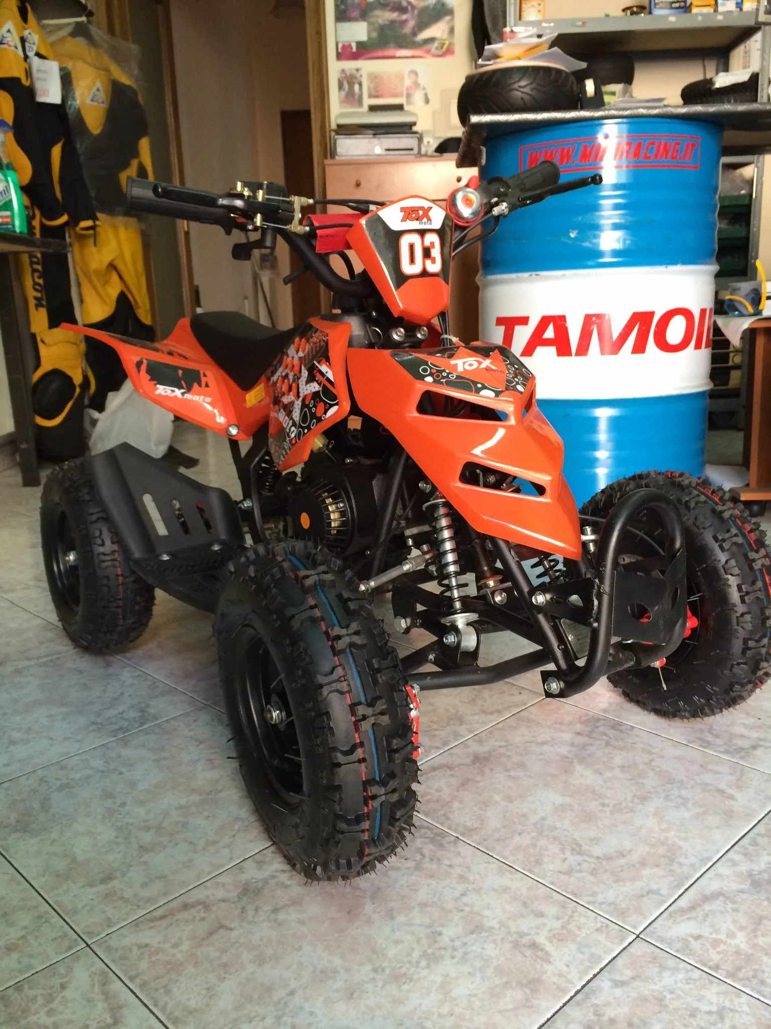 Mini quad Raptor 50cc 2T ruota 6″, foto 6