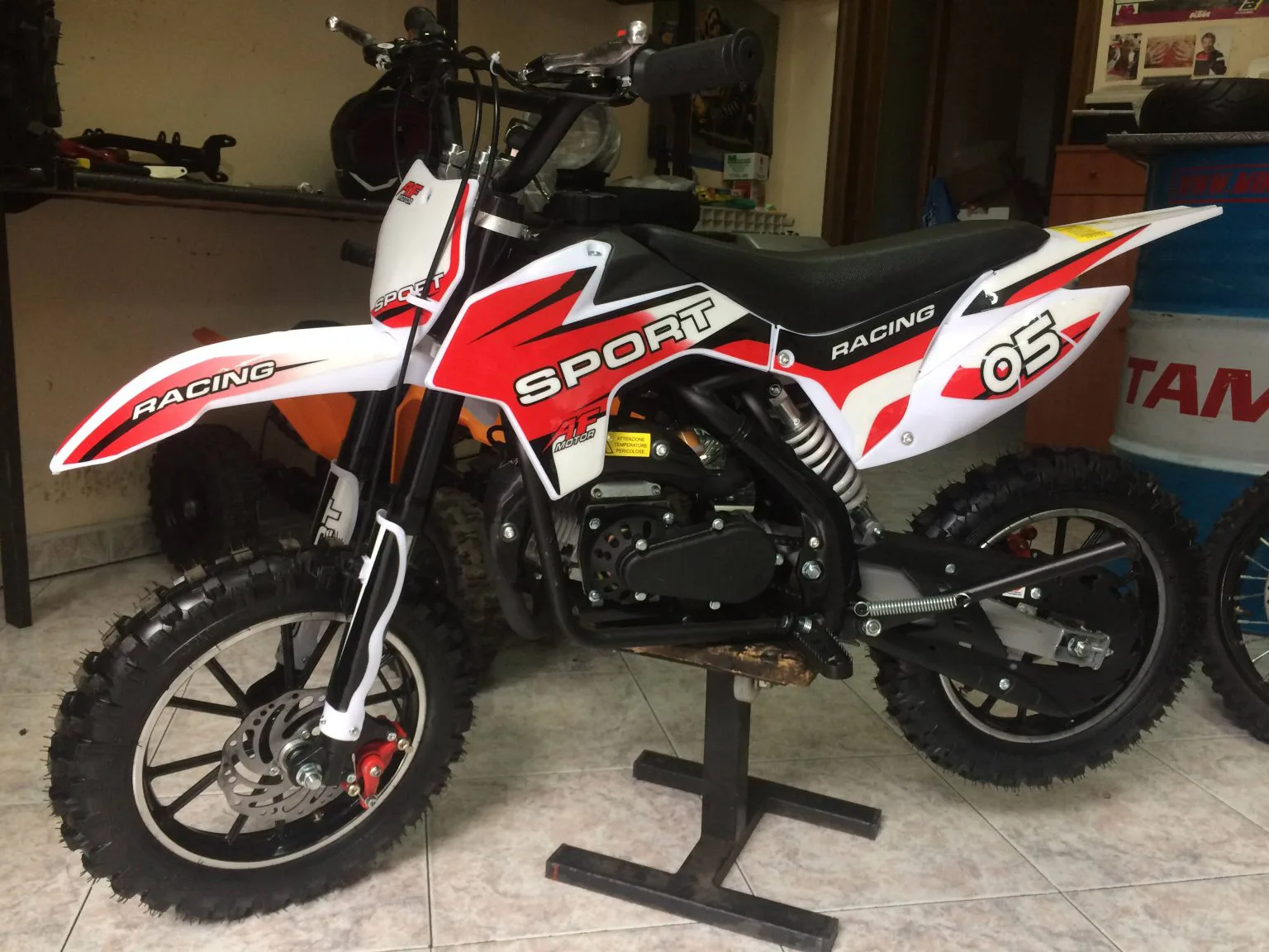 Mini cross Tiger 50cc 2T ruota 10″ Easy start, carburatore 15/15, riduttore, foto 2