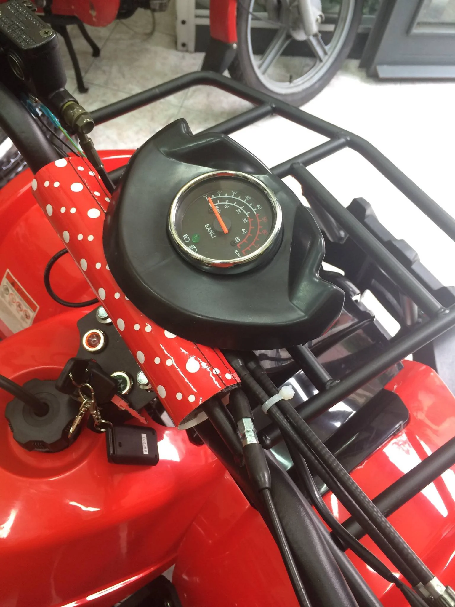 Quad Hummer 125cc 4T ruota 7″ avviamento elettrico, luci, telecomando, retromarcia, foto 11