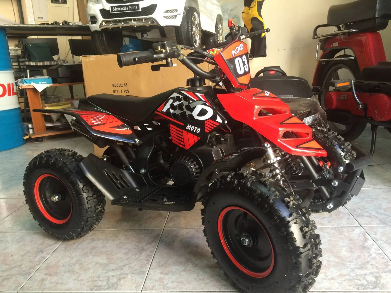 Mini quad Raptor 50cc 2T ruota 6″, foto 9
