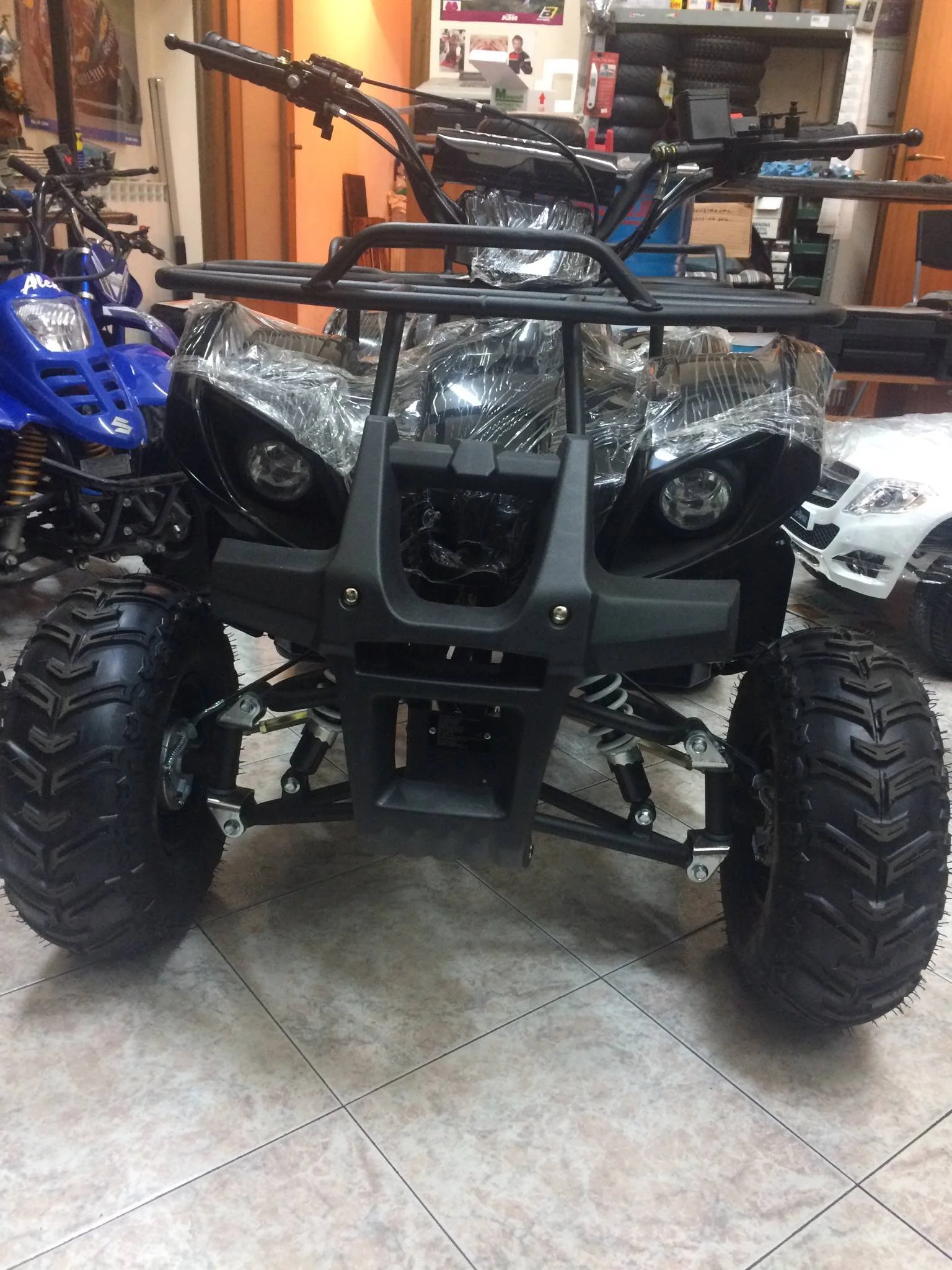 Quad Hummer 125cc 4T ruota 7″ avviamento elettrico, luci, telecomando, retromarcia, foto 13