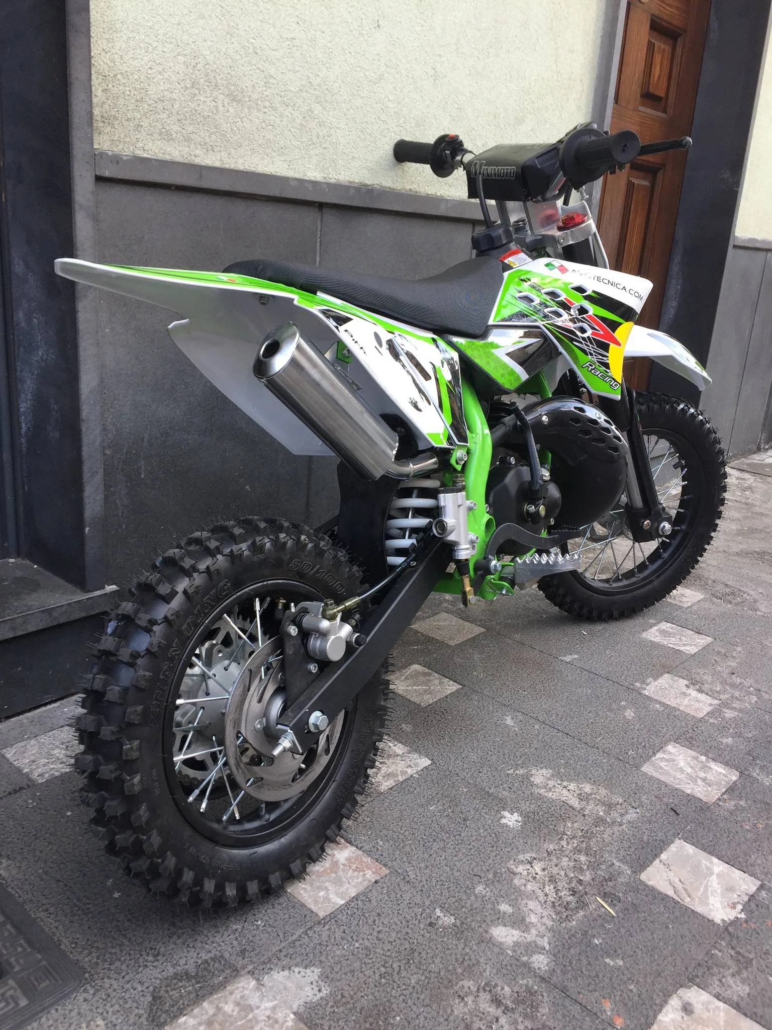 Mini cross 50cc 2T ruota 10″ 12″avviamento a pedale, carburatore 18, foto 4