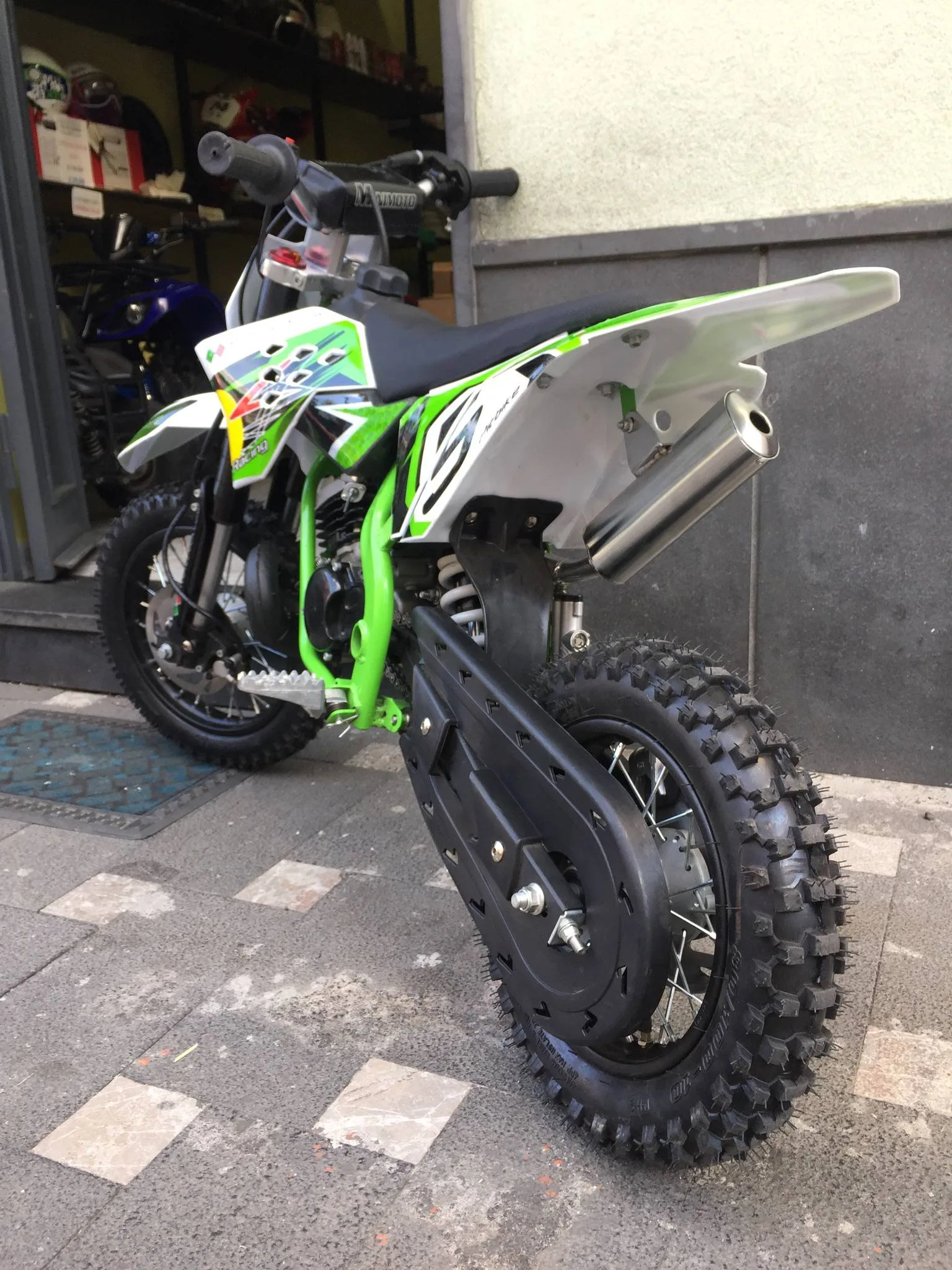 Mini cross 50cc 2T ruota 10″ 12″avviamento a pedale, carburatore 18, foto 6