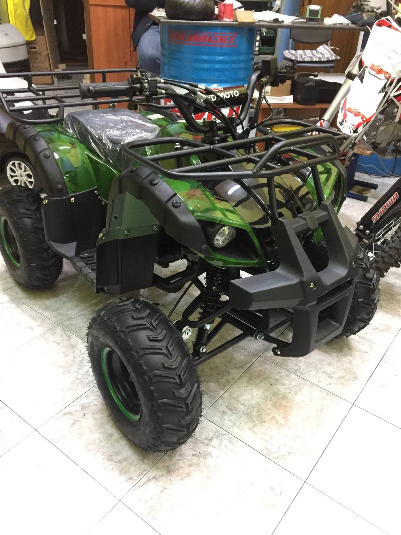 Quad Hummer 125cc 4T ruota 7″ avviamento elettrico, luci, telecomando, retromarcia
