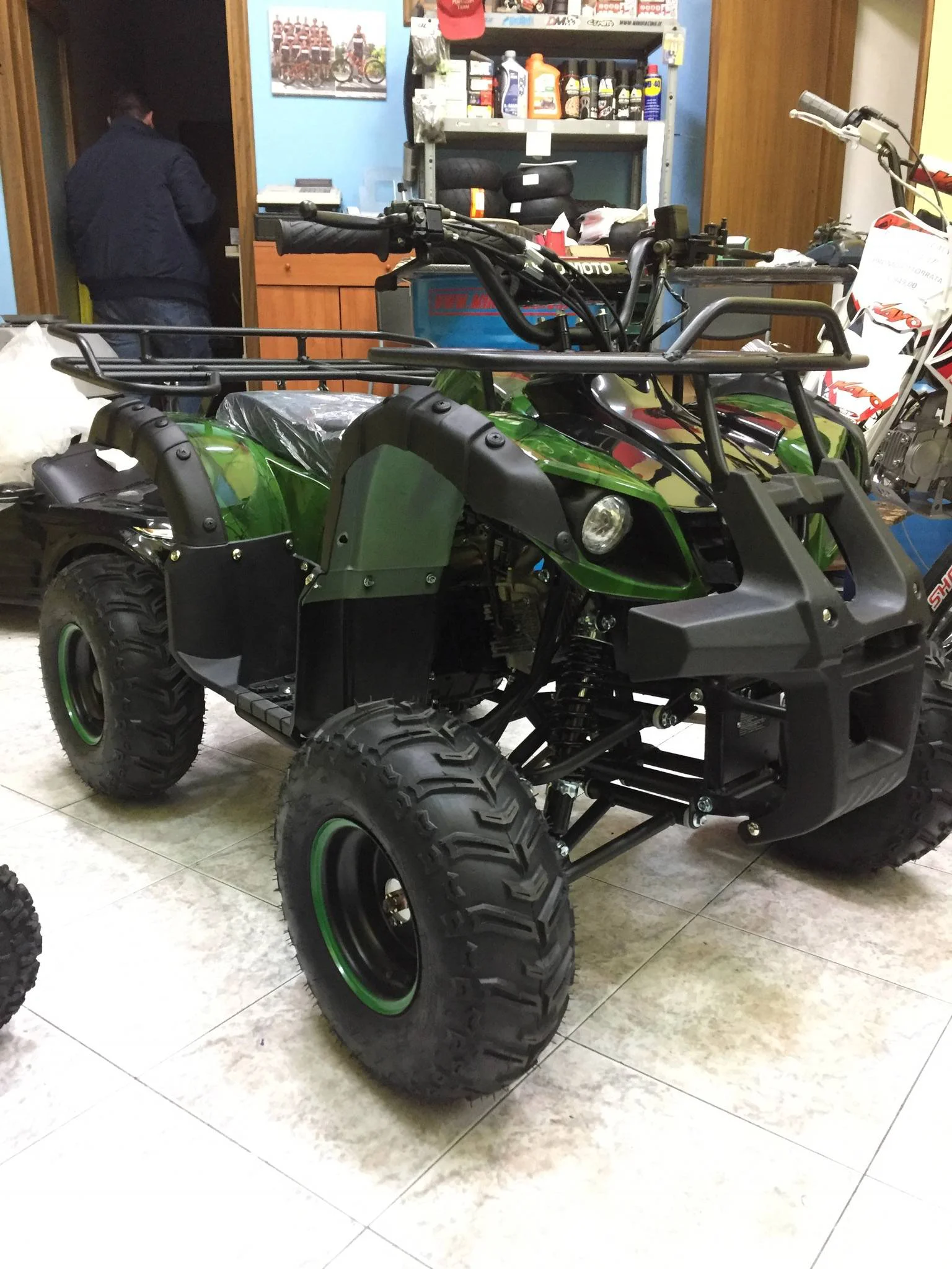Quad Hummer 125cc 4T ruota 7″ avviamento elettrico, luci, telecomando, retromarcia, foto 15