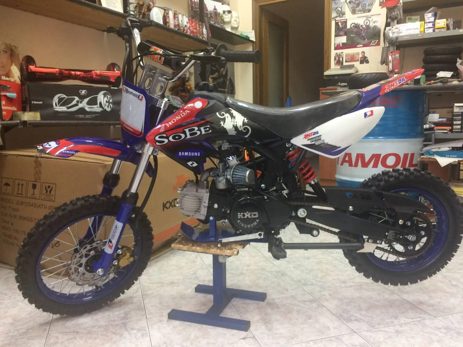 Pit bike CRF 50 125cc 4T, monomarcia, ruota 14″ 12″, avviamento elettrico MY 2020