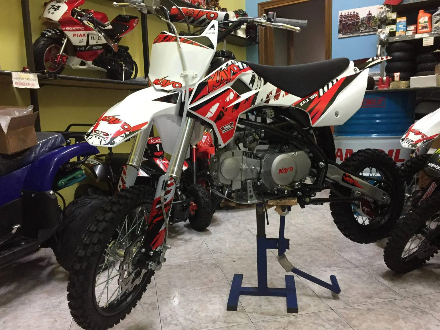 Pit bike Kayo 125cc 4T, 4 marce, ruota 14″ 17″ Monster, foto 7
