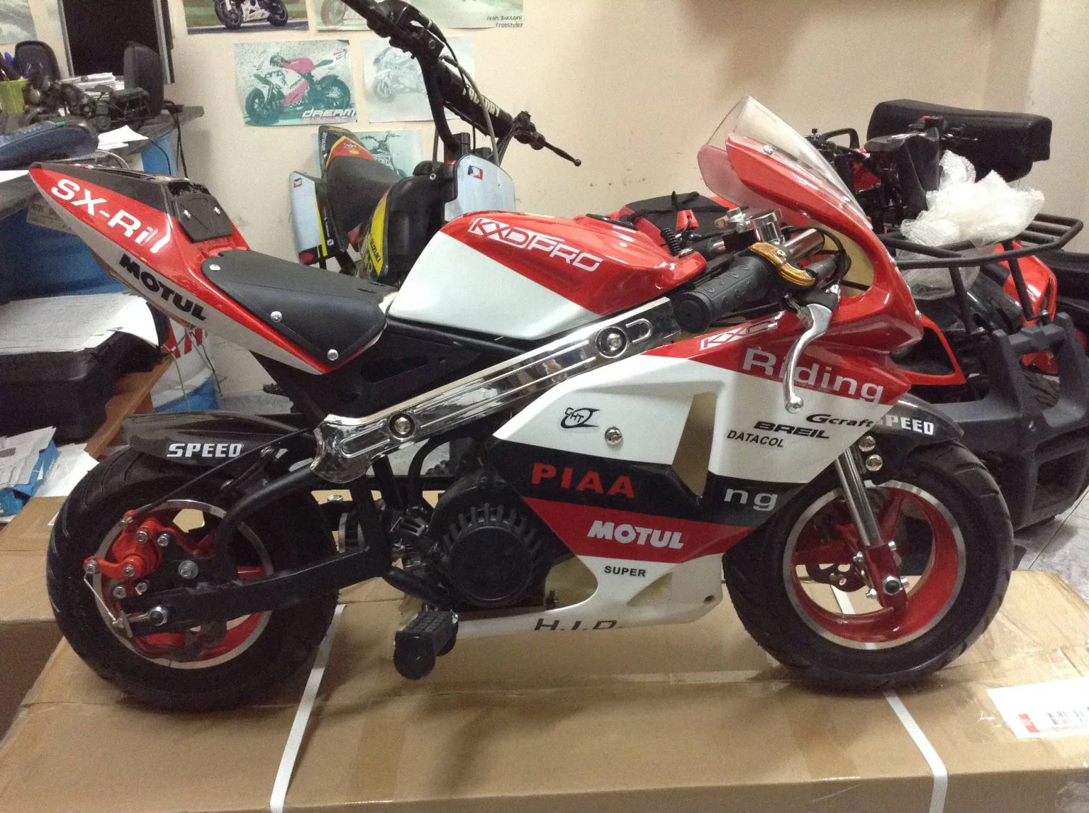 Mini moto GP3 50cc scarico sotto sella, foto 2