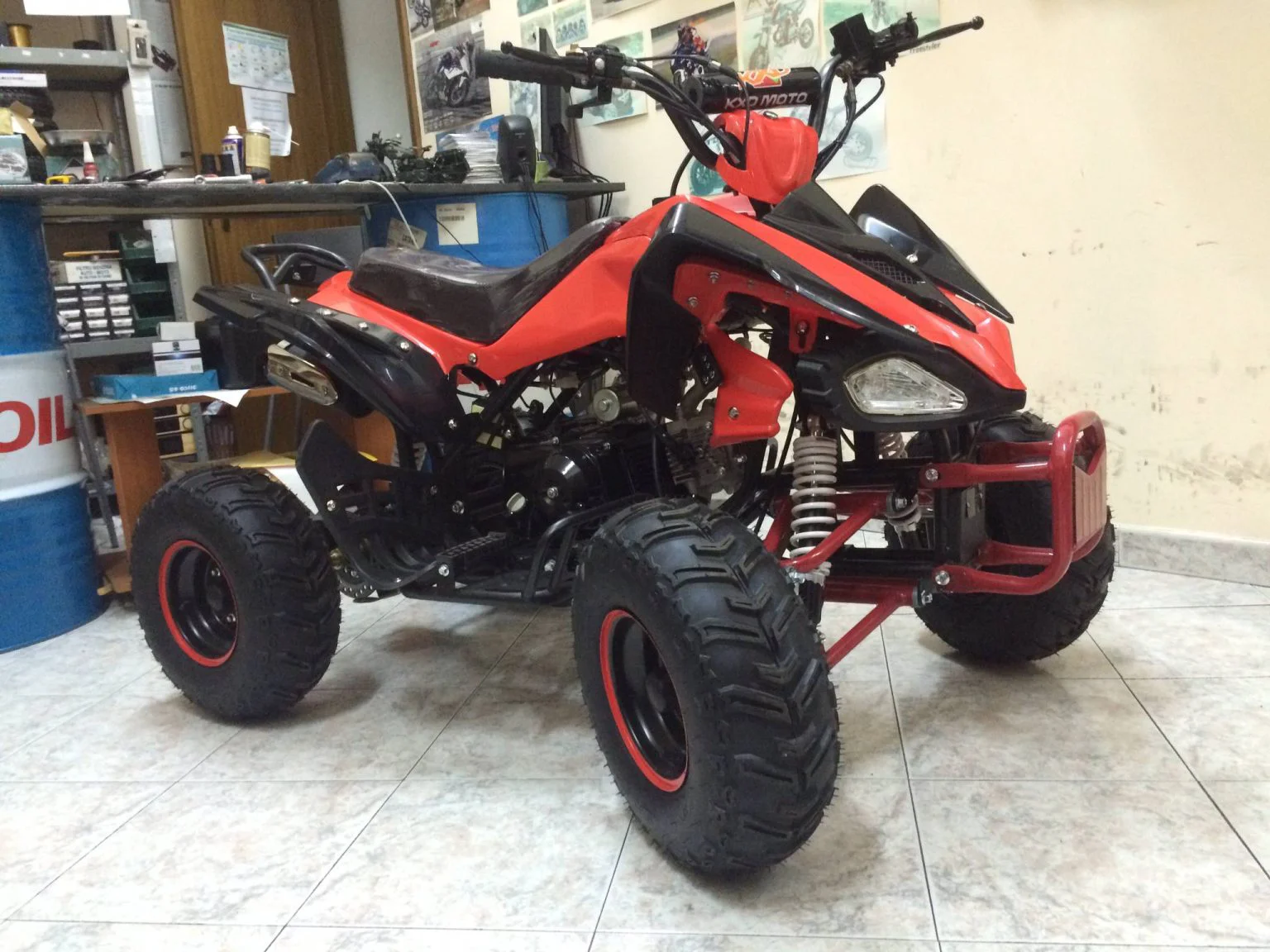 Quad Yama Look 125cc 4T ruota 7″ avviamento elettrico, luci, telecomando, retromarcia, foto 7