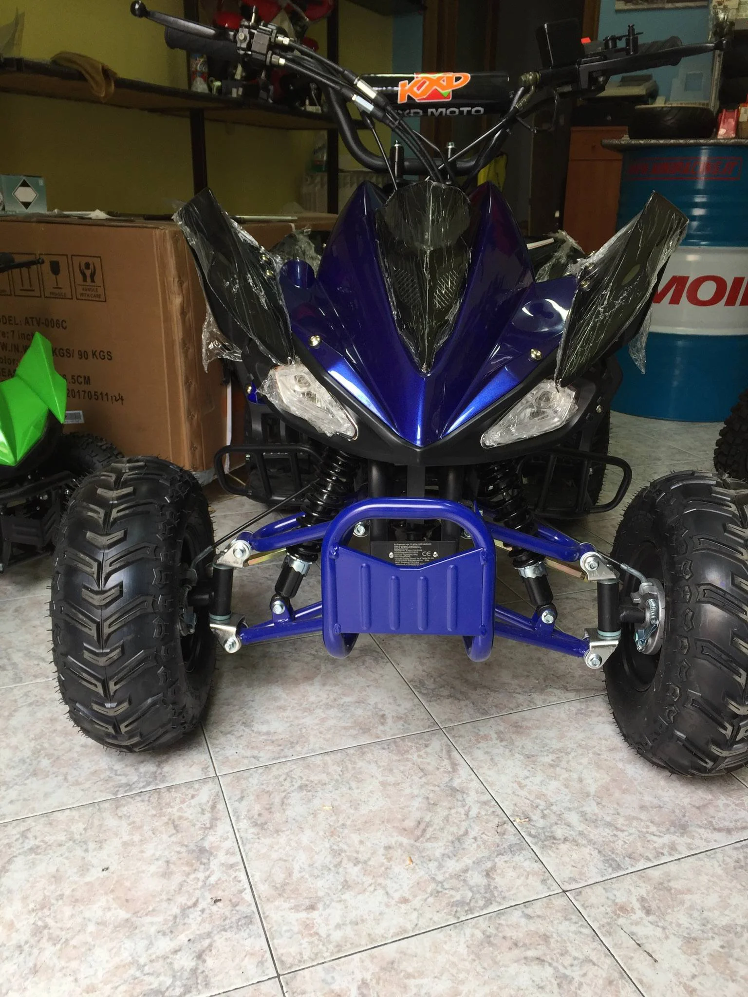 Quad Yama Look metallizzato 125cc 4T ruota 7″ avviamento elettrico, luci, telecomando, retromarcia, foto 7