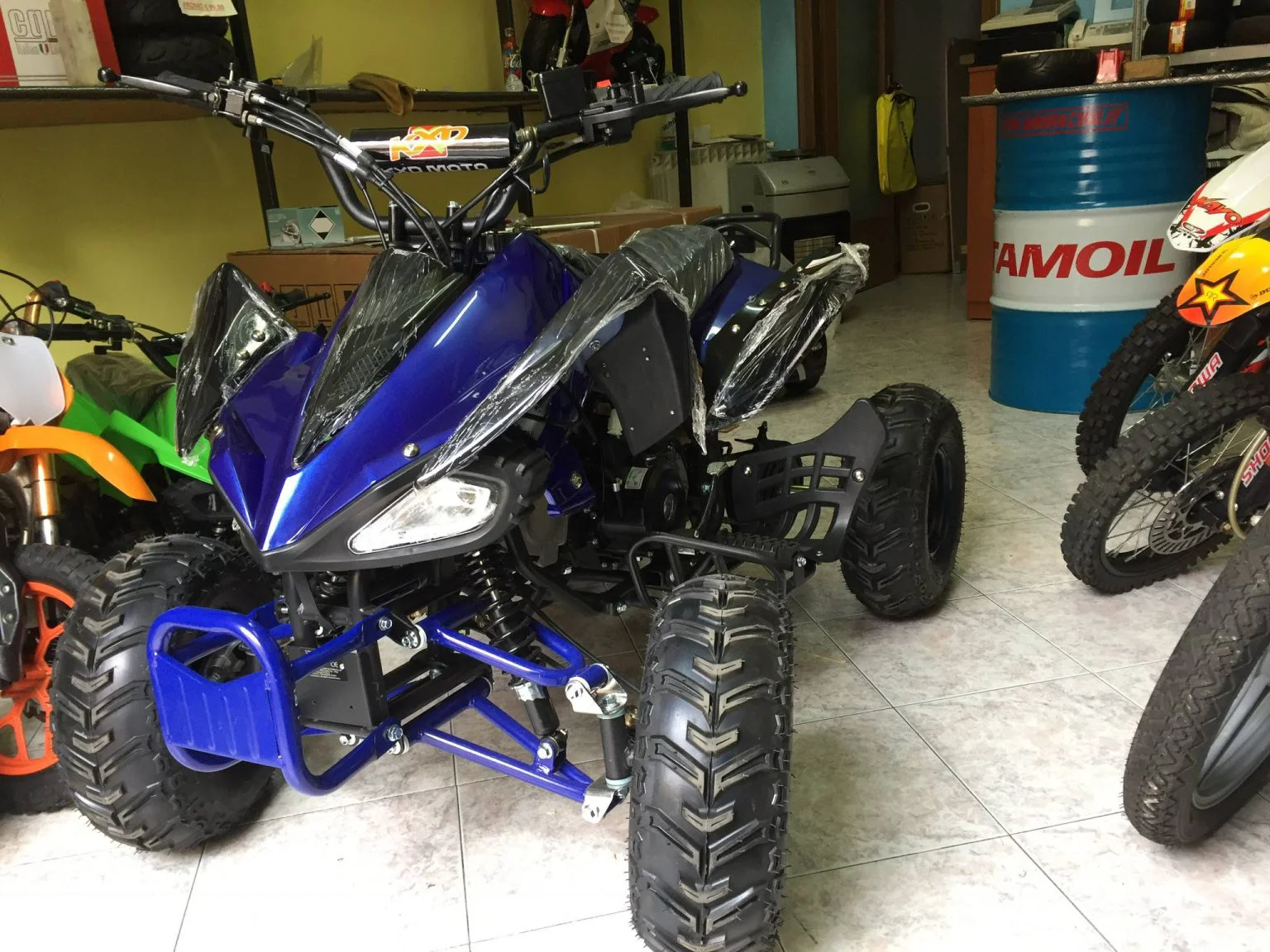 Quad Yama Look metallizzato 125cc 4T ruota 7″ avviamento elettrico, luci, telecomando, retromarcia, foto 6