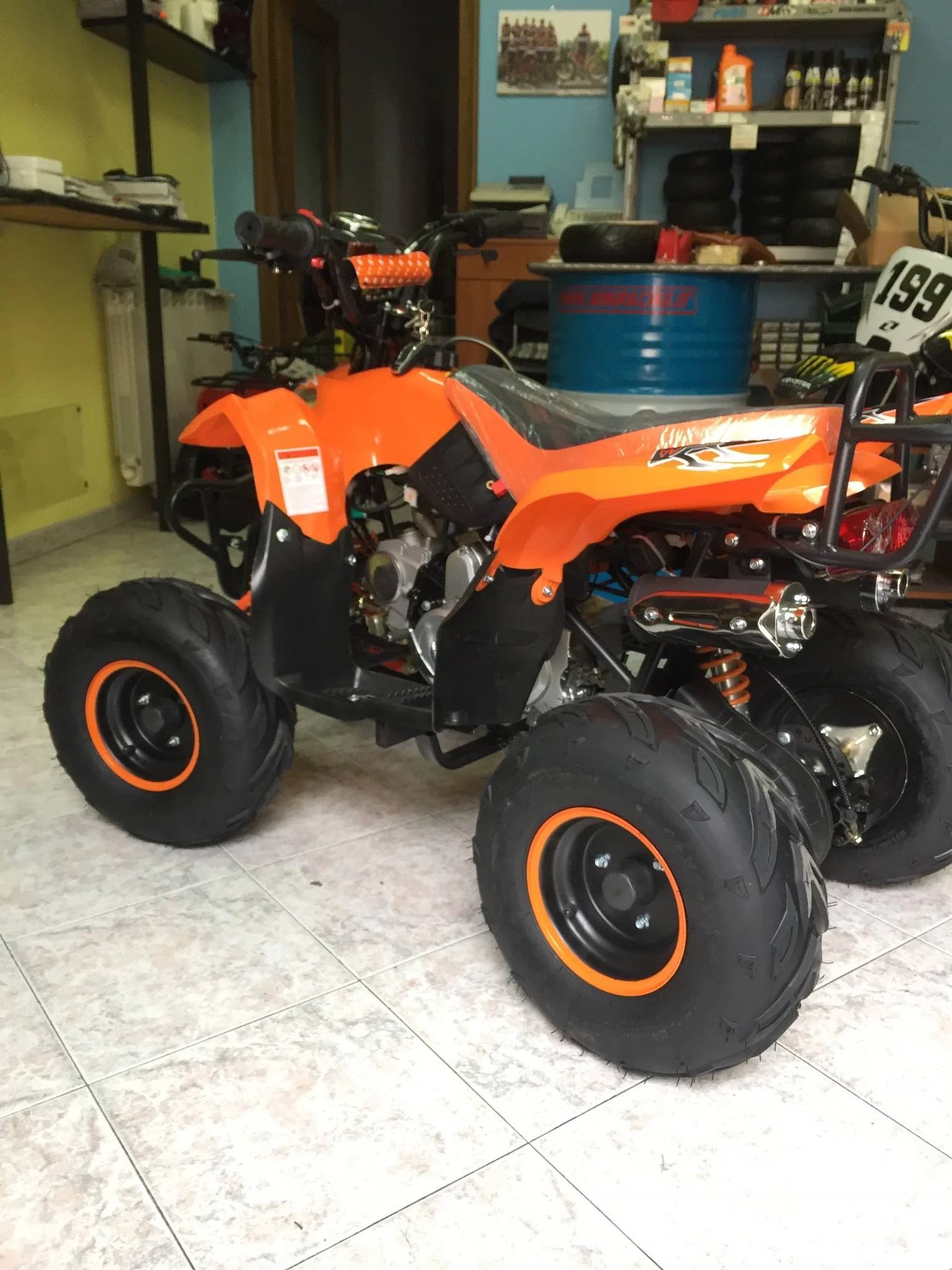 Quad Polar S5 125cc 4T ruota 7″ avviamento elettrico, luci, telecomando, retromarcia, foto 7