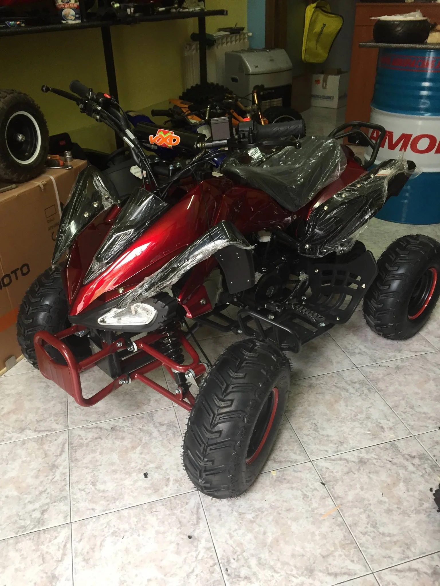 Quad Yama Look metallizzato 125cc 4T ruota 7″ avviamento elettrico, luci, telecomando, retromarcia, foto 4