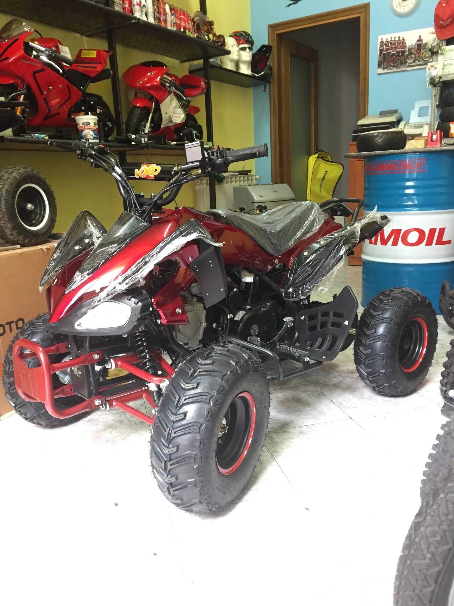 Quad Yama Look metallizzato 125cc 4T ruota 7″ avviamento elettrico, luci, telecomando, retromarcia, foto 3