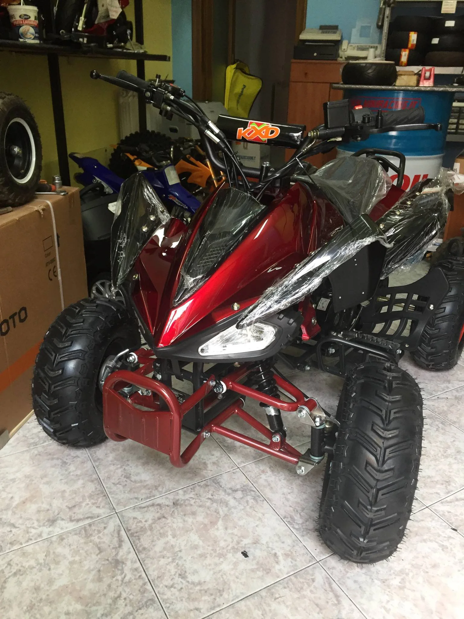 Quad Yama Look metallizzato 125cc 4T ruota 7″ avviamento elettrico, luci, telecomando, retromarcia, foto 2