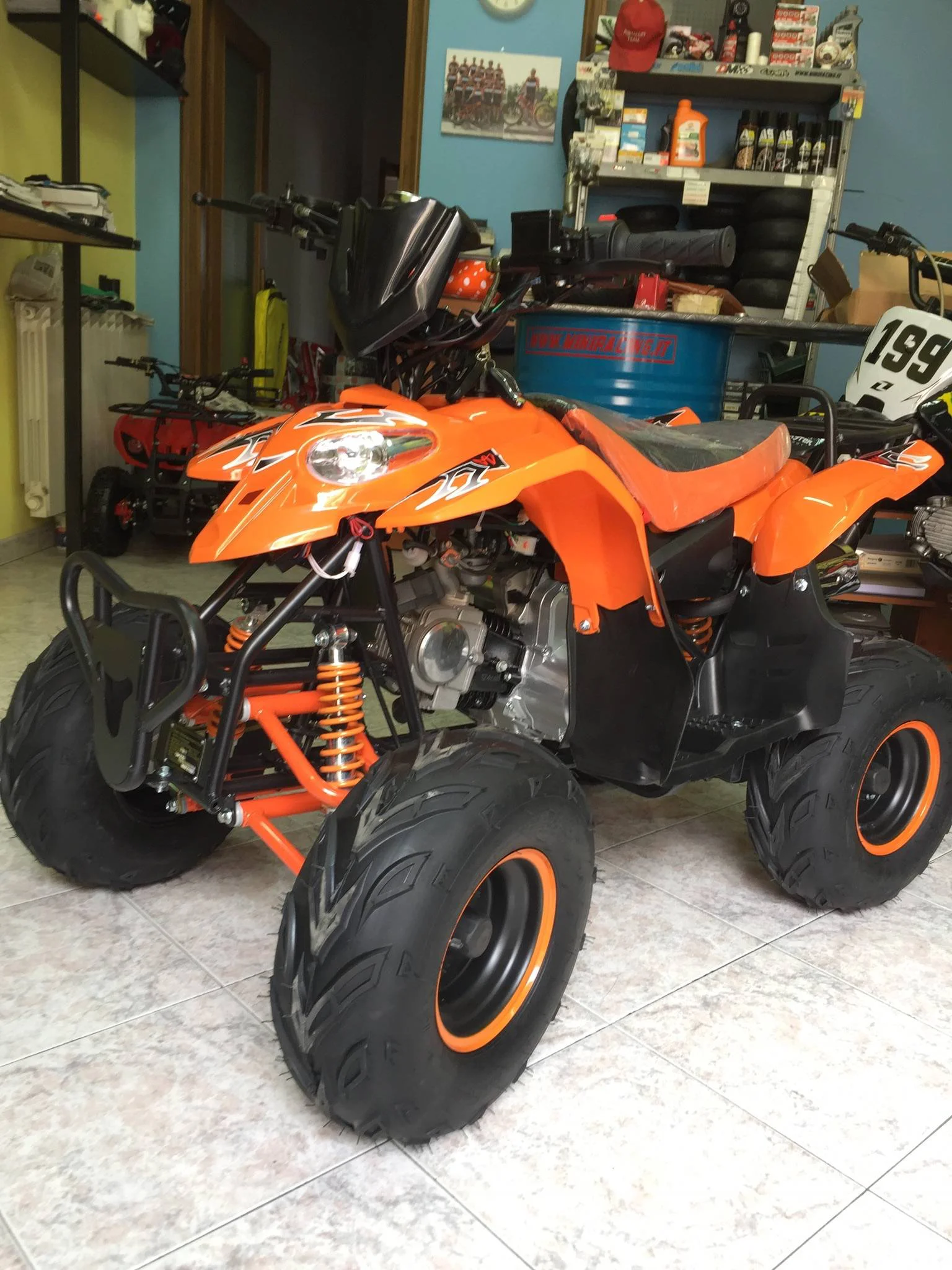 Quad Polar S5 125cc 4T ruota 7″ avviamento elettrico, luci, telecomando, retromarcia