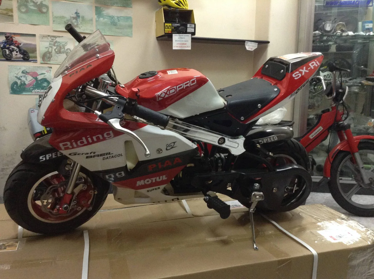 Mini moto GP3 50cc scarico sotto sella